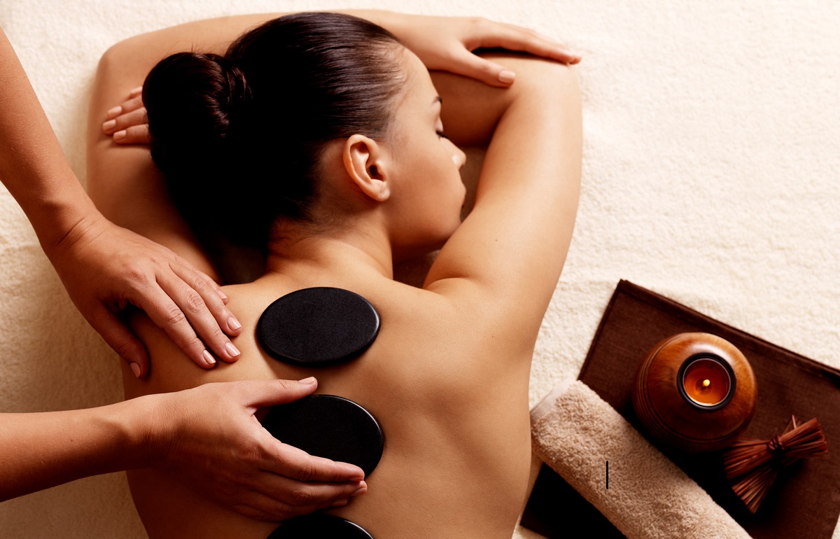 Free hot stone massage at the end of any 1 hour massage