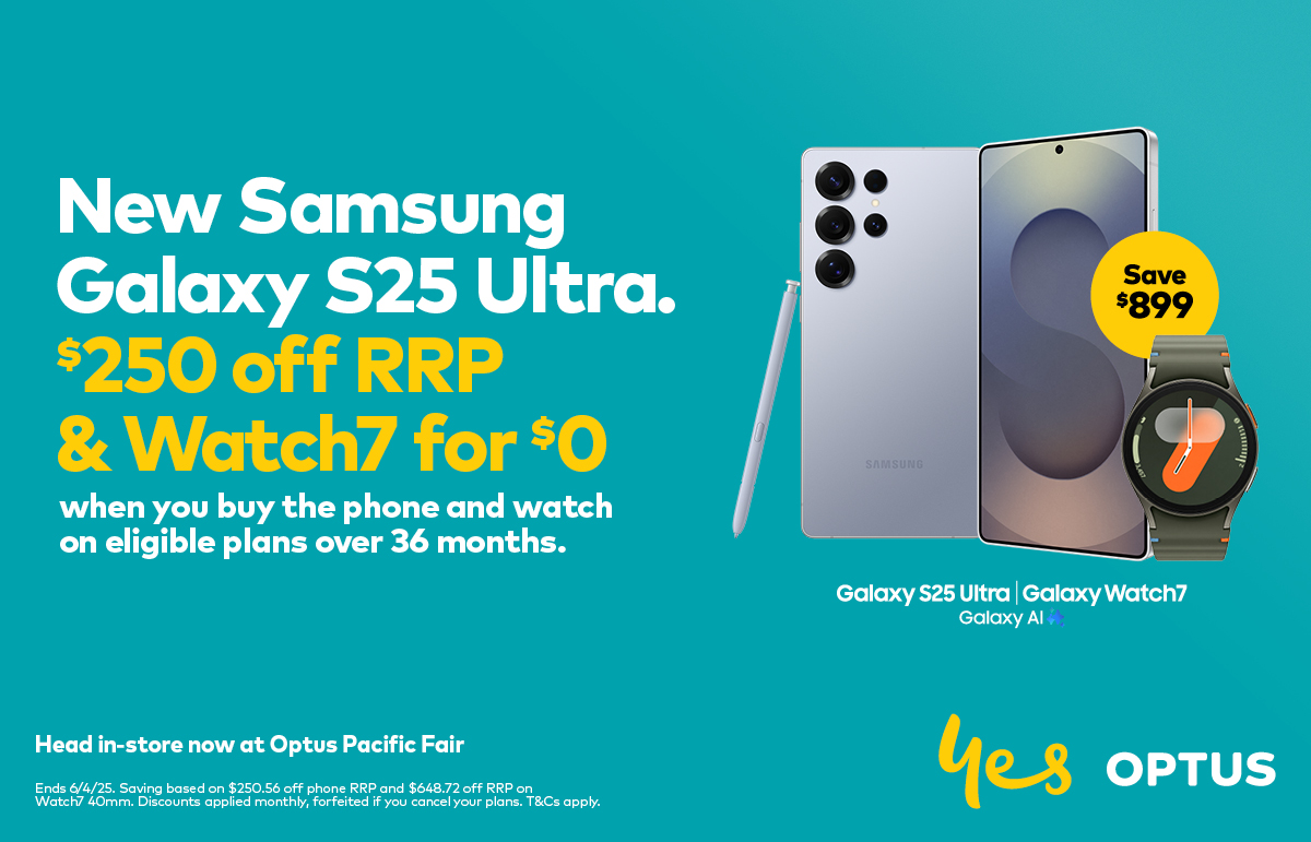 Optus: New Samsung Galaxy S25 Ultra